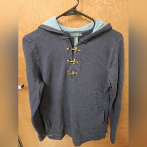 Ralph Lauren Navy Toggle Hoodie